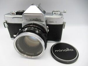 ▲▲中古品 長期保管品 ジャンク扱い MINOLTA ミノルタ フィルムカメラ SR-1 レンズ/AUTO ROKKOR-PF 1:1.8 f=55mm 現状品▲▲