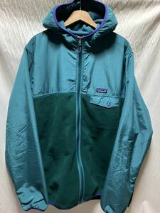 美品 patagonia シェルドシンチラスナップtフーディ XXL FA15 廃番希少品 フーディー パーカー フリース surf レトロx ロスロボス