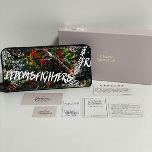 Vivienne Westwood ヴィヴィアンウエストウッド フリーダムファイターフラワー ラウンドファスナー 長財布 ウォレット