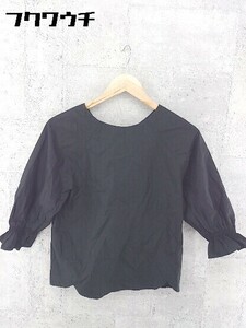 ◇ Ray BEAMS レイ ビームス 八分袖 ブラウス カットソー ブラック レディース