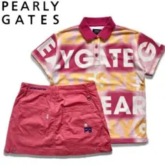 Pearlygates パーリーゲイツ　セットアップ　ピンク　ゴルフ　レディース