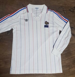 値下げ交渉 1982-83年 フランス代表 adidas アウェイ 長袖 検) FRANCE AWAY L/S WC WORLD CUP SPAIN 82 PLATINI ワールドカップ プラティニ