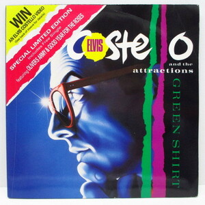 ELVIS COSTELLO & The Attractions -Green Shirt (UK Ltd. 2 x