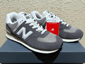 ABCマート専売モデル New Balance ML574HD2 US8.5 26.5cm チャコールグレー×ホワイト 未使用 新品 限定M574 NB スウェード スニーカー