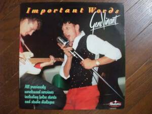 LP☆　Gene Vincent　Important Words　☆