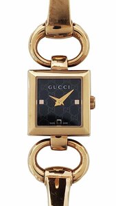 GUCCI/グッチ トルナヴォーニ ピンクゴールド 120 SST バングルウォッチ 電池交換済み 中古