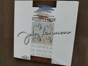 ★半額以下！【レア！】[洋書]JOHN LENNON『LET’S HAVE A DREAM』CD付！アート作品集 イタリア 1990年 新品！美品！即決！