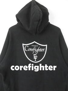 コアファイター ★ 超ベビーウェイト スウェットパーカー XXL ★ corefighter オーバーサイズ ブラック 黒 フーディー メンズ KJ