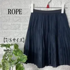 ロペ ROPE ／プリーツスカート・ブラック【7/Ｓサイズ相当】ポリ100%