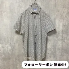 古着 used　半袖総柄シャツ　チェック柄