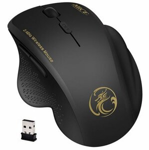 hzh45★ワイヤレスマウスコンピュータマウスワイヤレス 2.4 Ghz 1600 DPI 人間工学省電力モウズ光学式 USB PC　