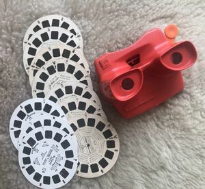 送料無料 TOMY View Master ビューマスター 本体＋ リール10枚 ☆ ピノキオ シンデレラ ダンボ ミッキーの魔法使いの弟子 ☆ レア 当時物