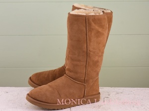 MK514◆レディース【UGG Australia】ムートンブーツ 茶 ブラウン 39 24.5cm 