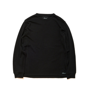 ナンガ メリノウールベースレイヤーロングスリーブトップ(メンズ) M ブラック #N1MPBKF5 MERINO WOOL BASE LAYER L/S TOP NANGA 未使用