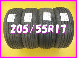 ★送料無料 A2s★　未使用/ラベル付き　205/55R17　91V　ヨコハマ　BLUEAYTH RV-02　夏４本　※ステップワゴン.ノア.ヴォクシー等