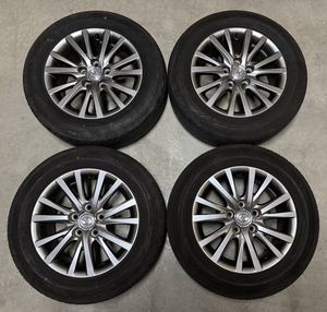 4本 / アルミホイール マークX GRX130 純正 16×7J +40 5穴 PCD114.3 / タイヤ 8分山程度 DUNLOP EC202 215/60R16 2021年製造