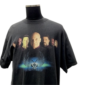 USA古着 00s STARTREK nemesis Tシャツ メンズXLサイズ 黒 / スタートレック ネメシス 2002年 映画 ムービー アメリカ レア プリント