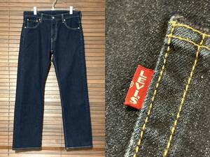 LEVIS 569【32x32】濃紺☆インディゴデニムパンツ☆ストレッチ☆ビンテージ☆古着☆50501-3411M