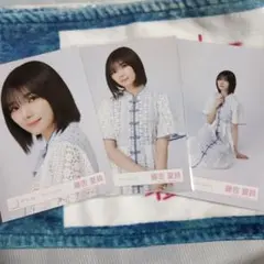 櫻坂46 藤吉夏鈴 生写真 サマーワンピース セミコン