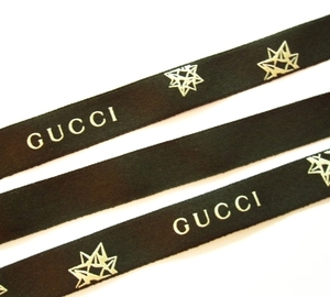 海外正規 新品 グッチ リボン GUCCI ラッピング 100％本物・正規 新品 5m 5メートル 500cm 非売品 柄C