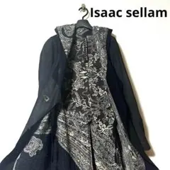 【入手困難】Issac sellam レザーコート 裏地ペイズリー柄 ラムスキン