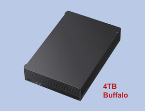 ★ USB接続 外付けHDD 4TB ★BUFFALO【 HD-EDS4.0U3 】新品同様 ★No.GDD