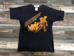 88TEES HAWAII キッズ USA バイクレース プリント 半袖Tシャツ 10/12 紺