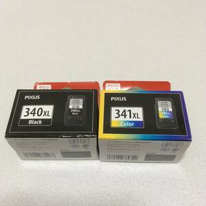 期限切れ　新品　未開封　純正　Canon キャノン　インクカートリッジ　インクタンク　BC-340XL BC-341XL ブラック　3色カラー　2個セット