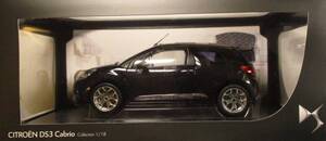 ★超レア稀少★DS AUTOMOBILES★シトロエン CITROEN★DS３ Ｃabrio　２０１２　ミニカー★黒・柄模様ツートン★１／１８★新品・未使用品★