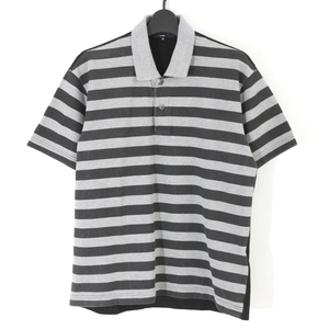 COMME des GARCONS HOMME 07SS パネル切替ボーダープリントポロシャツ S AD2006 HS-T030 コムデギャルソンオム