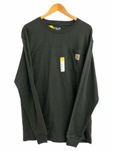 Carhartt (カーハート) Workwear LS Pocket T-Shirt ロンT 長袖Tシャツ K126 ダークグリーン PEAT M メンズ/004