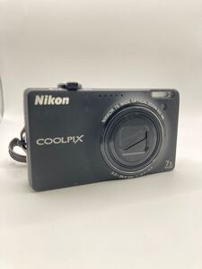 【SUMI-1216】Nikon COOLPIX S6000 ニコン コンパクト デジタルカメラ デジカメ ブラック 通電・動作確認済み 外箱・付属品 【現状品】