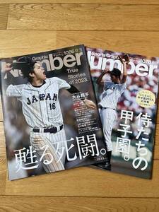 【2冊】NUMBER ナンバー 大谷翔平 WBC / 1078 侍たちの甲子園 / 1086 甦る死闘 