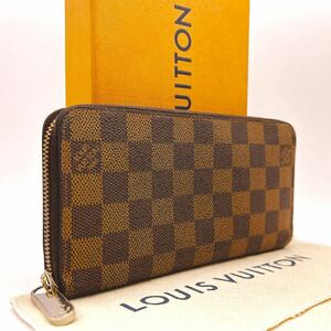 ★上美品★【A1112】LOUIS VUITTON ルイヴィトン 長財布 ダミエ ジッピーウォレット ラウンドファスナー メンズ レディース　N41661/CT1124