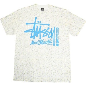 STUSSY ステューシー ×UNDEFEATED ×HECTIC ドット総柄Tシャツ 白 Size 【L】 【新古品・未使用品】 20804424