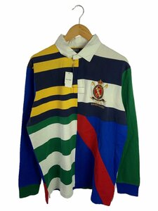 POLO RALPH LAUREN◆ラガーシャツ/L/コットン/マルチカラー/ボーダー