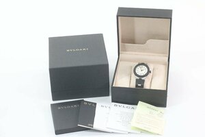 BVLGARI ブルガリ ディアゴノ DG40SV 自動巻き デイト 白文字盤 メンズ 腕時計 箱有 稼働品 1881-HA