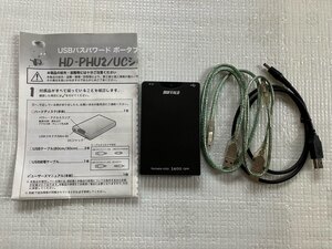 ポータブルハードディスク BUFFALO HD-PH40U2/UC-BK 2.5インチ 40GB USBバスパワード WindowsXP/2000/Me MacOS 9.0.4-9.2.2/X 