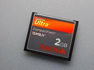 SanDisk Ultra 2GB CFカード ケース付き サンディスク コンパクトフラッシュ メモリーカード 動作確認済み