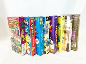 中古品 VHS まとめ売り 英語 ポケモン ニンジャタートルズ トイストーリー アニメ コメディ ビデオテープ 海外 / 名古屋発11-170△