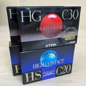 Z446-000000 VHS コンパクトビデオカセット TDK-TC120HSA TDK-TC-30HGF ビデオカメラ 新品未使用品 4点まとめ ③