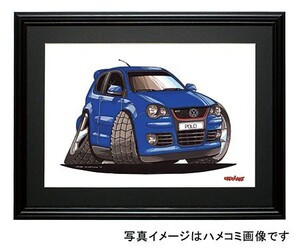 イラスト ポロGTI（４代目・青）