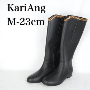 EB5299*KariAng*カリアング*レディースレインブーツ*M-23cm*黒