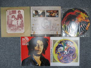 ｗ026●ボブ・マーリー ジャマイカ盤LPレコード5組まとめ BOB MARLEY & THE WAILERS レゲエ Reggae スカ 洋楽