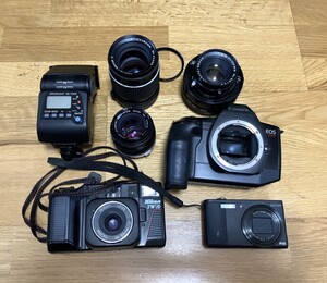 ニコン Nikon キヤノン Canon マミヤ Mamiya オリンパス OLYMPUS リコー RICOH カメラ・レンズまとめ売り【ジャンク品】