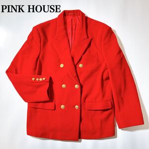 PINK HOUSE ピンクハウス ジャケット ウール 金ボタン レディース C102408-69