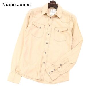 【新品 未使用】 Nudie Jeans ヌーディージーンズ 【JONIS】通年 長袖 ウエスタン シャツ Sz.XS　メンズ 定価2.4万　I4T01349_4#C