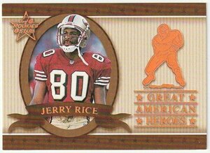 NFL 1999 LEAF ROOKIES & STARS Jerry Rice GREAT AMERICAN HEROES #/2500