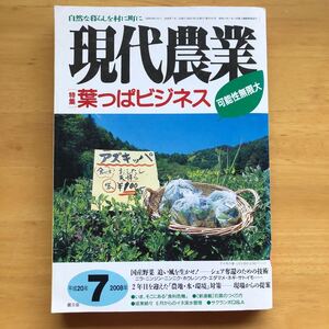 現代農業 葉っぱビジネス　(２０１８年７月号) 月刊誌／農山漁村文化協会 (その他)