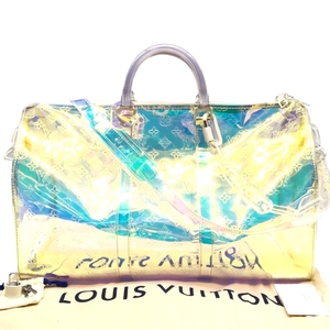 LOUIS VUITTON ルイヴィトン モノグラム プリズム ヴァージルアブロー2WAY キーポル50 ボストン バッグ 超美品 M3407